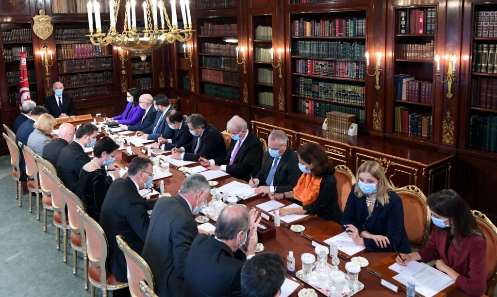 اجتماع رئيس تونس مع سفراء بلدان الاتحاد الأوروبي