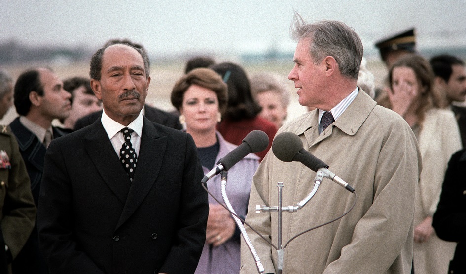 Anwar Sadat and Cyrus Vance