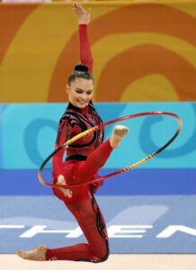 Alina Kabaeva from Russia performs with