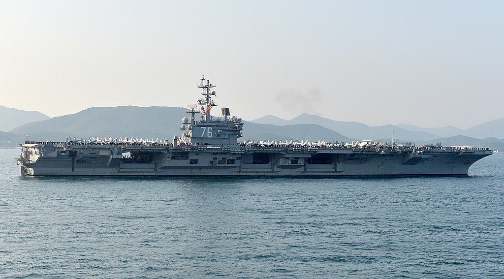USS Ronald Reagan CVN 76 in the Republic of Korea Navy Fleet Review 2015