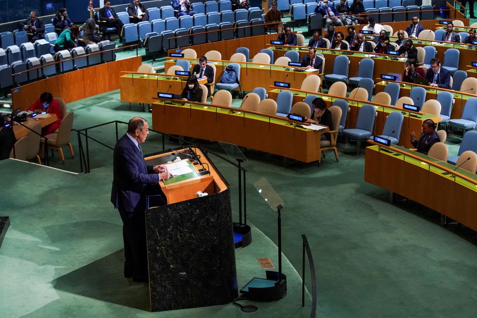 لافروف في الجمعية العامة للأمم المتحدة