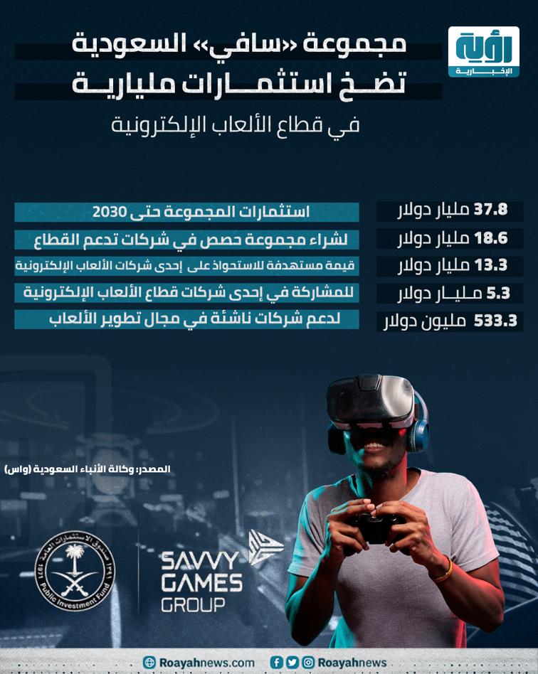 استثمارات مليارية لسافي السعودية في الألعاب الالكترونية 