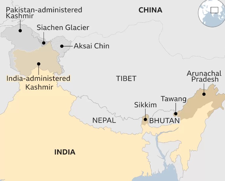 اشتباكات حدودية بين الهند والصين