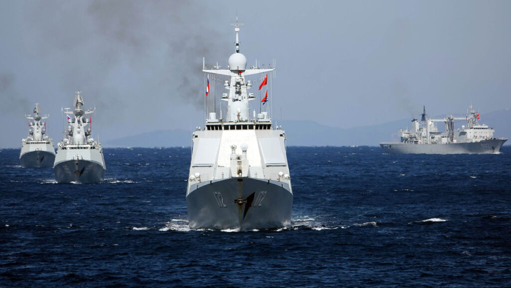 221004 Russia China Navy GettyImages 1347659875