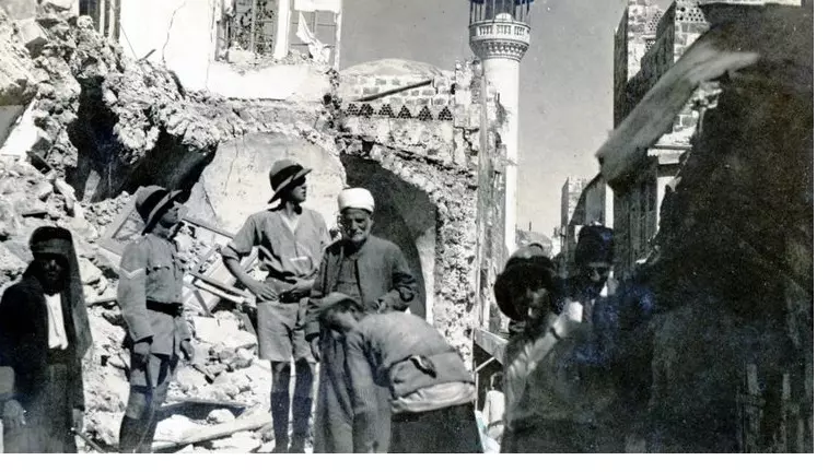 زلزال نابلس 1927 أرشيفية