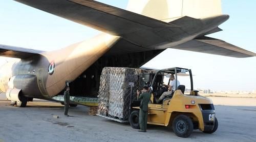 طائرة إغاثة أردنية محملة بمساعدات إنسانية وإغاثية لمتضرري الزلزال