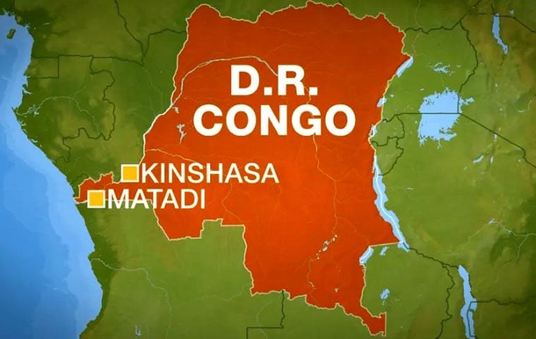 خريطة الكونغو الديمقراطية