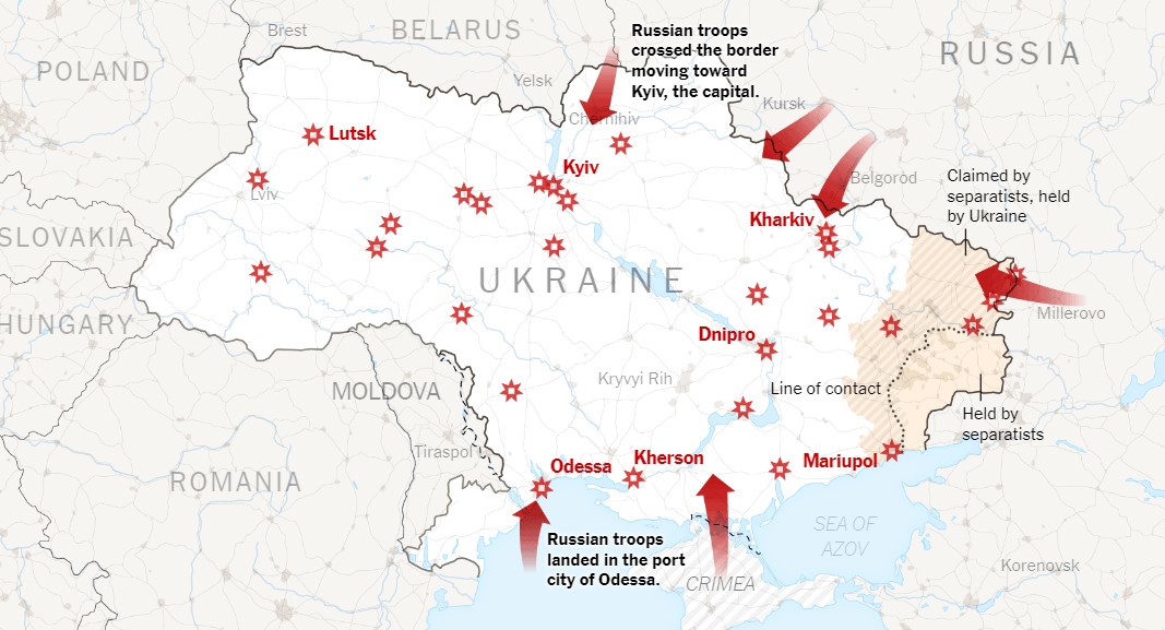 عام على الحرب الروسية الأوكرانية.. محطات بارزة في ميدان المعركة