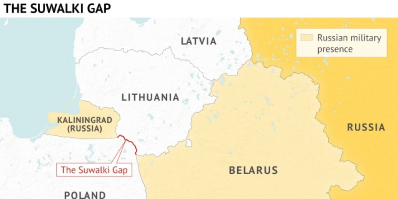 Suwalki Gap. Source stratfor.com