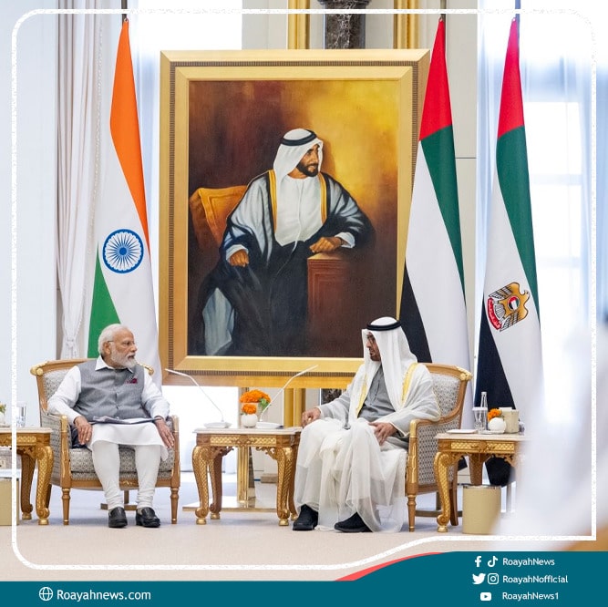 محمد بن زايد ومودي يبحثان تعزيز الشراكة بين الإمارات والهند