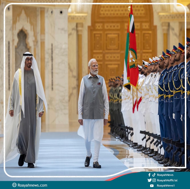 محمد بن زايد ومودي يبحثان تعزيز الشراكة بين الإمارات والهند