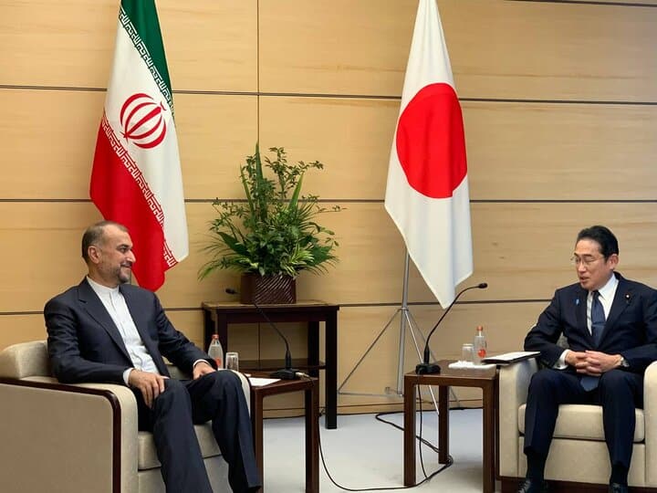 وزير الخارجية الإيراني في زيارة إلى طوكيو