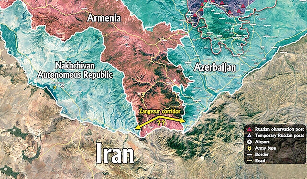 حدود إيران الشمالية-الغربية مع أذربيجان وأرمينيا