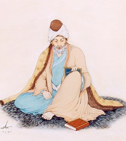 مولانا بريشة الفنان الإيراني حسين بهزاد