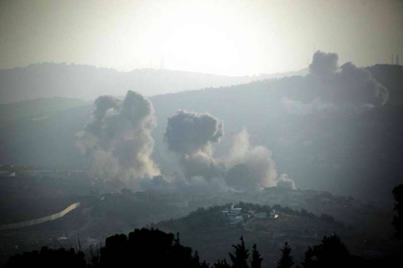 دخان الغارات الإسرائيلية في كفركلا أمس