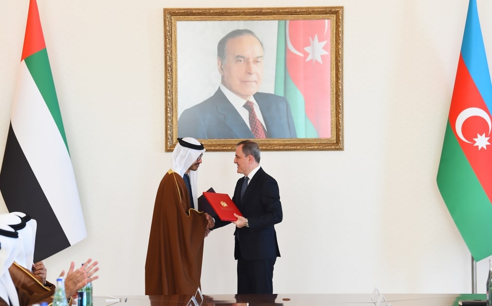 لقاء موسع بين رئيسي أذربيجان ودولة الإمارات2