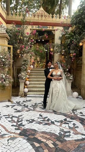 حفل زفاف ملك الحسيني صاحبة تريند دقوا الشماسي 11