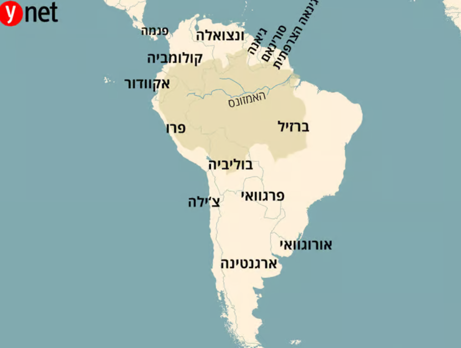 خريطة أمريكا الجنوبية